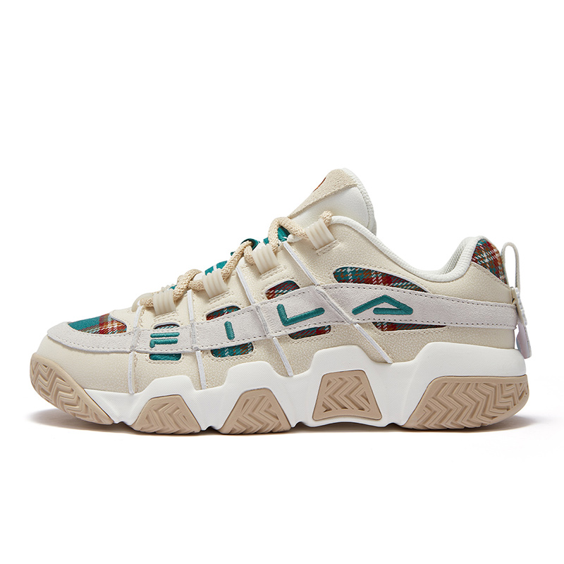 

FILA FUSION Баскетбольные кроссовки BUSTER Puffy Shoes Low Top, мужские, белые, зеленые