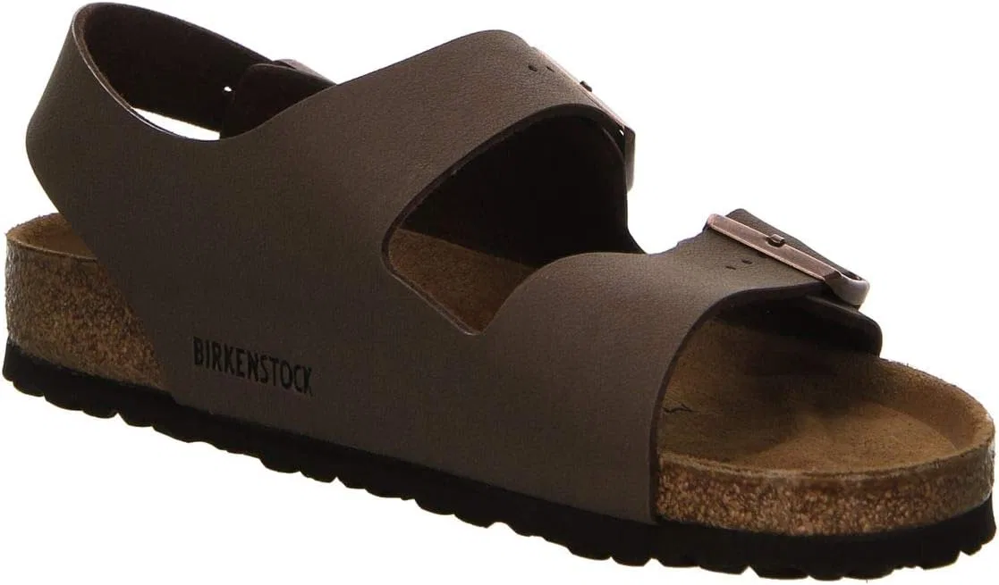 Сандалии Birkenstock Classic Milano унисекс с ремешком на щиколотке для взрослых, коричневый — фото 4