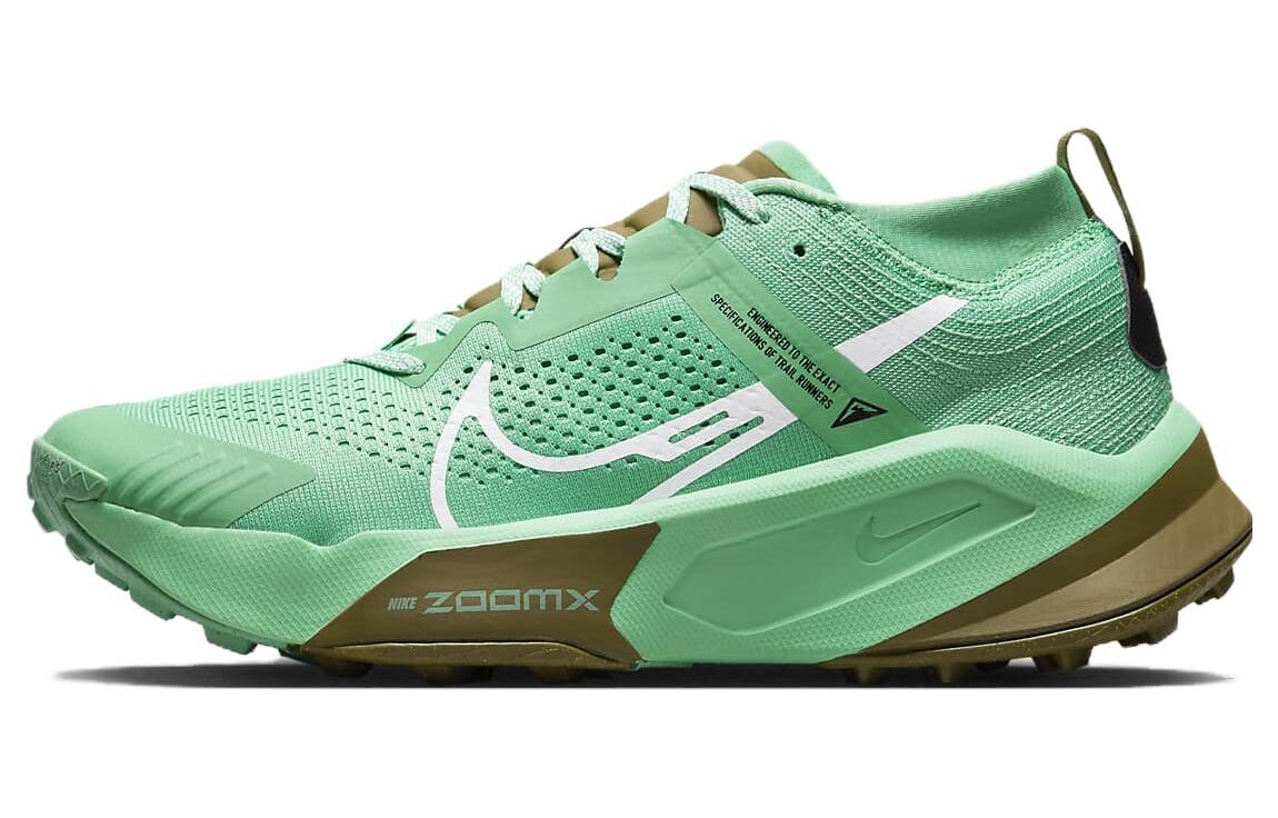 

Nike ZoomX Zegama Trail Spring Green Olive Flak Черный Белый