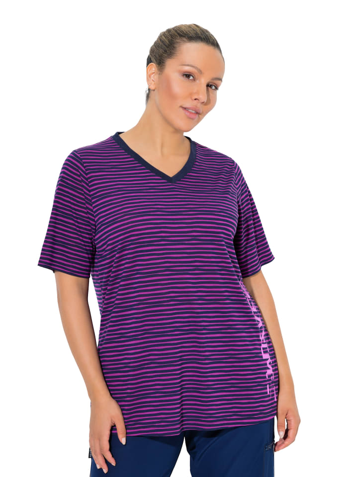 

Ulla Popken Футболка темно-пурпурного цвета, Фиолетовый, Ulla Popken Футболка темно-пурпурного цвета