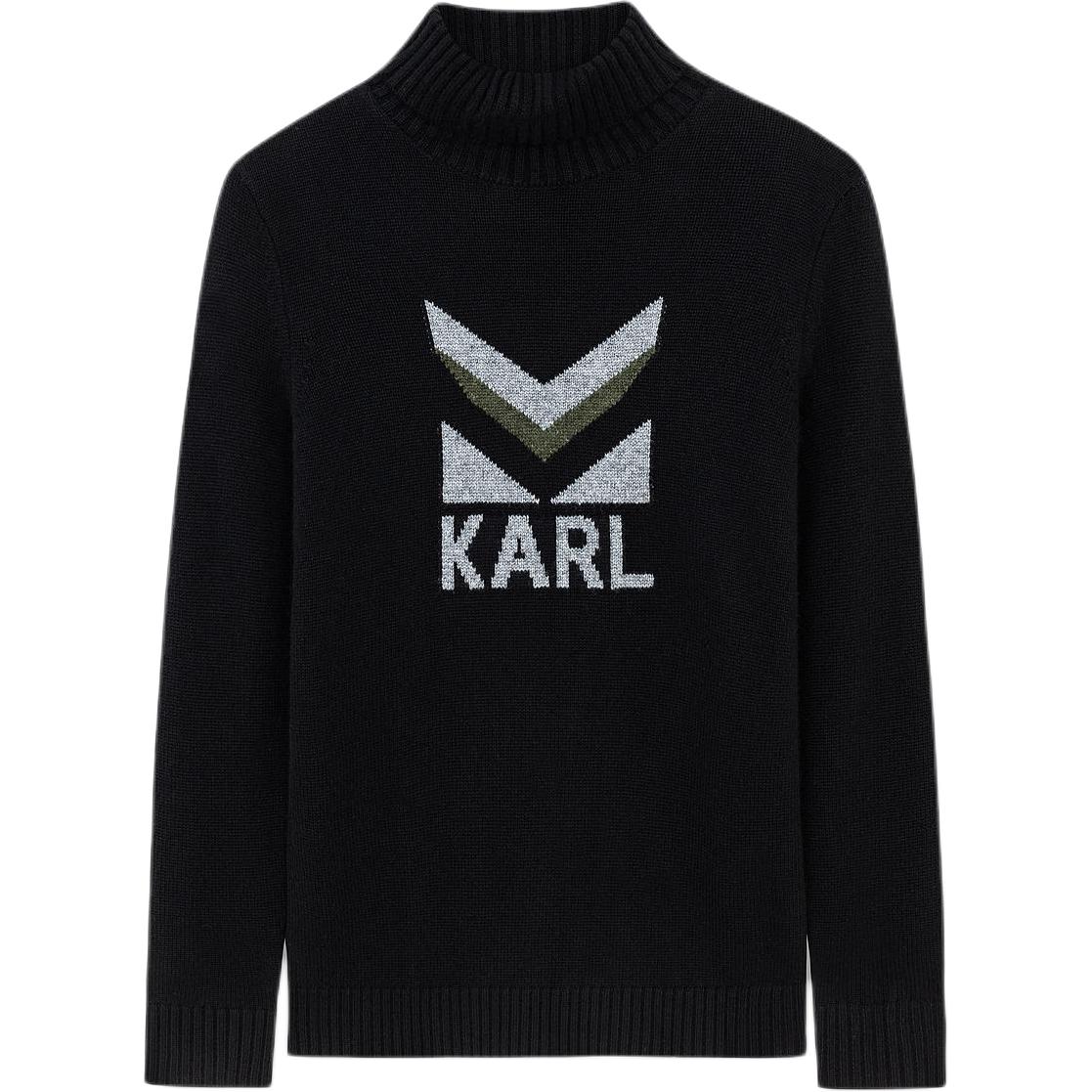 

KARL LAGERFELD / Karl Lagerfeld Jeans Мужской черный свитер KARL LAGERFELD
