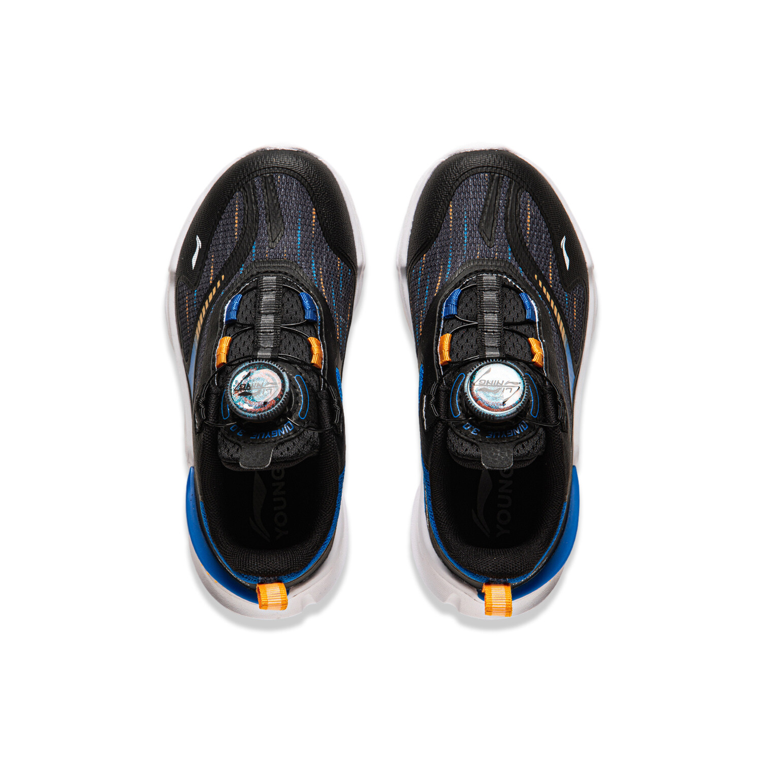 Кроссовки LINING YOUNG Kids Lifestyle Shoes Kids Low-top Black/bright Blue, черный/синий — фото 4