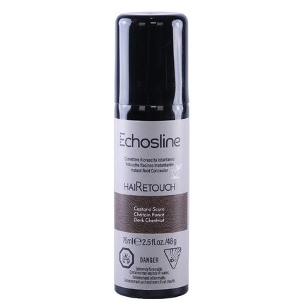 Echosline Hairetouch Dark Brown Мгновенный и временный корректор для корней 75 мл Каштан 75,00 г — фото 3