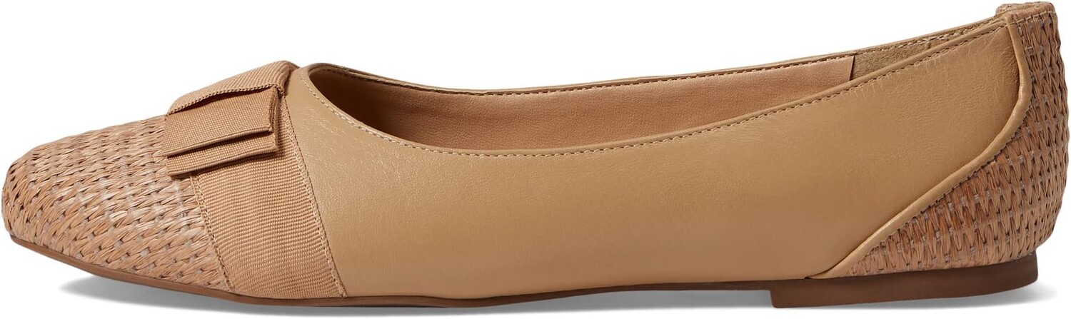 Балетки Layla French Sole, цвет Beige Nappa/Raffia — фото 4