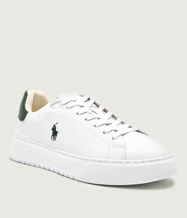 Кожаные кроссовки RLITE COURT Polo Ralph Lauren, белый