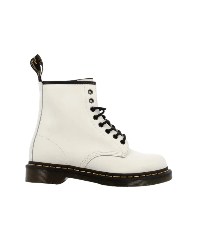 Ботильоны 1460 из гладкой кожи Dr. Martens, белый