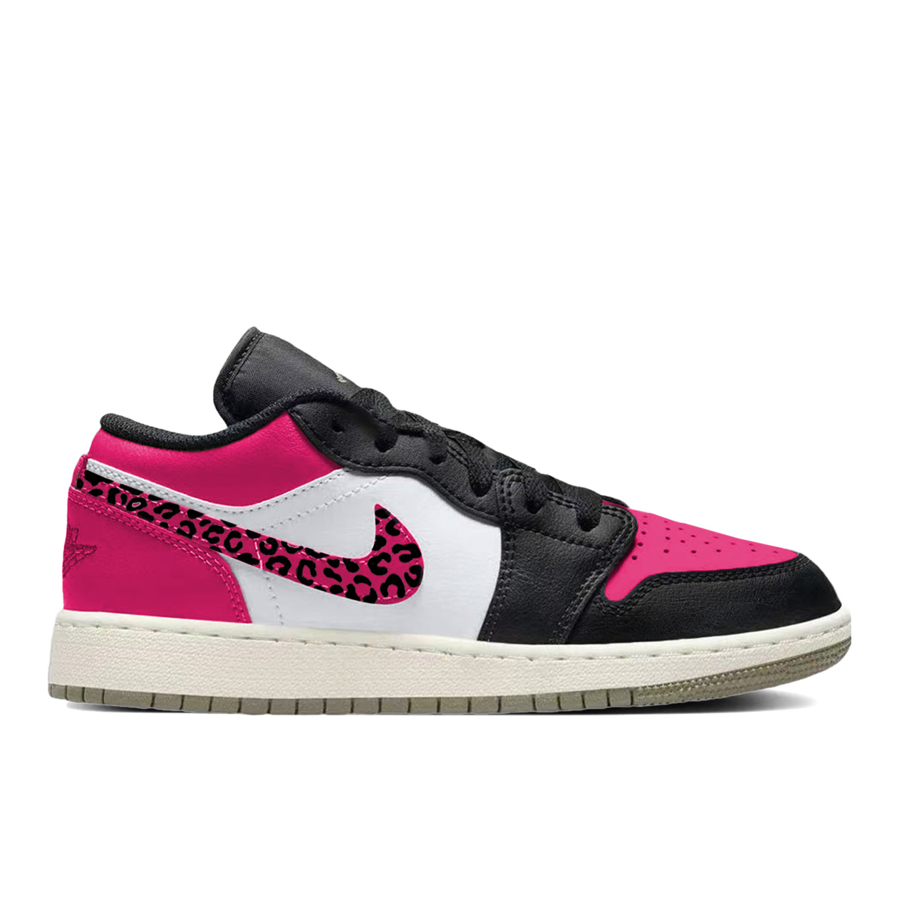 Jordan Кроссовки Air 1 Urban Chic Style Player из синтетической кожи и кожи, противоскользящие, износостойкие, низкие — фото 3