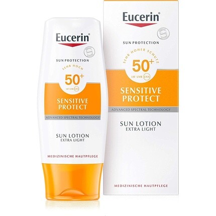 

Eucerin Солнцезащитный лосьон Sensitive Protect Extra Light SPF 50+ 150 мл