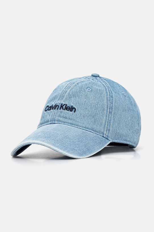 

Хлопковая кепка с козырьком Calvin Klein, синий