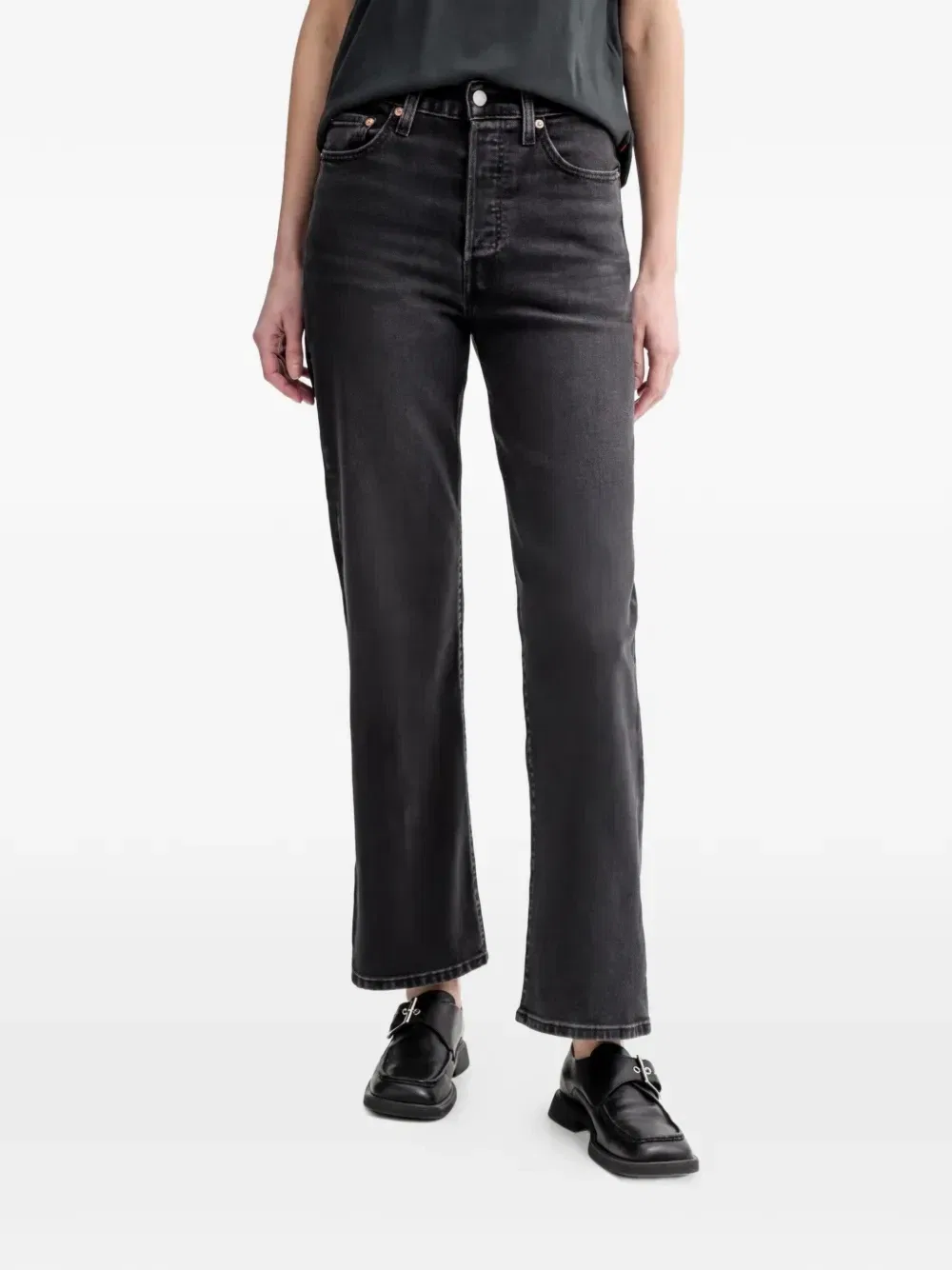 Джинсы Ribcage из денима Levi's, серый