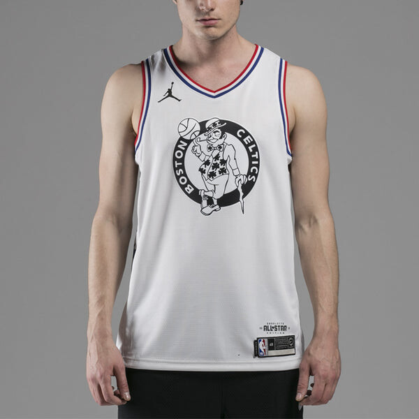 Майка Air Jordan NBA 2019 All-Star Boston Celtics Kyrie Irving 11 Jersey White, белый — фото 3