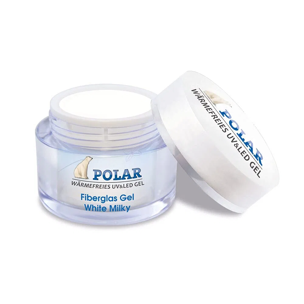 Гель для наращивания ногтей «Fibreglass UV Gel Milky White» Icp-Nailcare