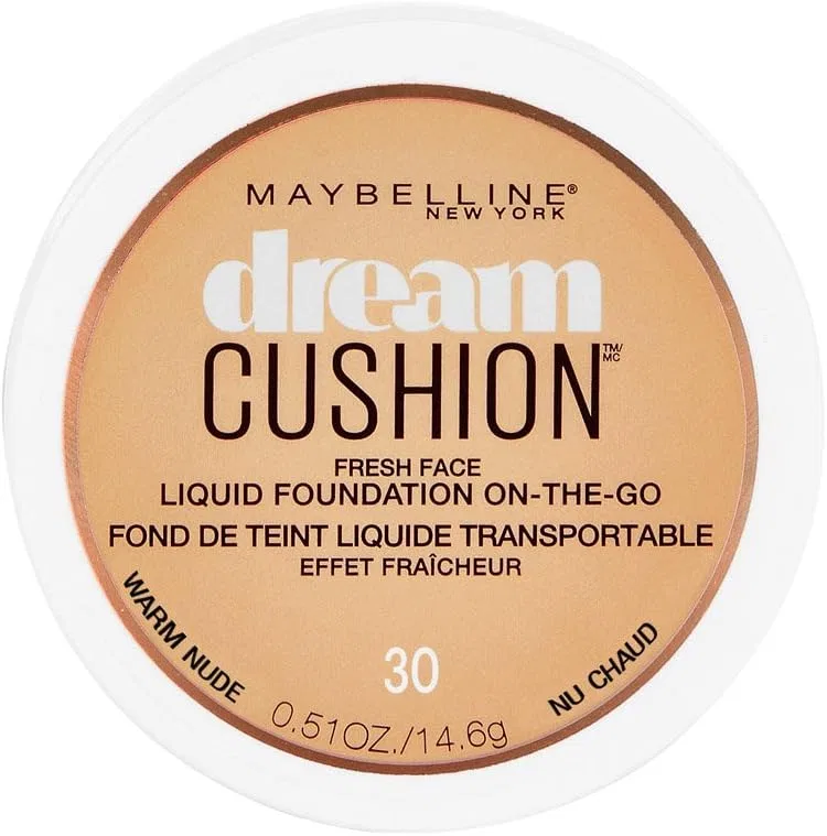 Тональная основа Dream Cushion Fresh Face, Maybelline New York, 0.51 fl oz, оттенок Warm Nude