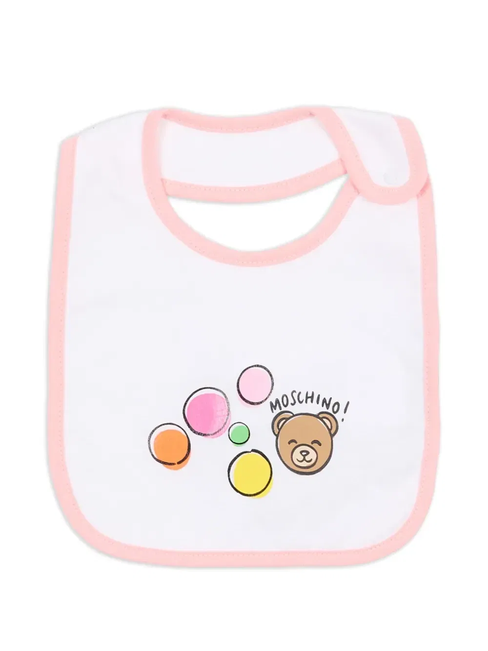 Комплект из трех нагрудников Teddy Bear Moschino Kids, розовый — фото 2
