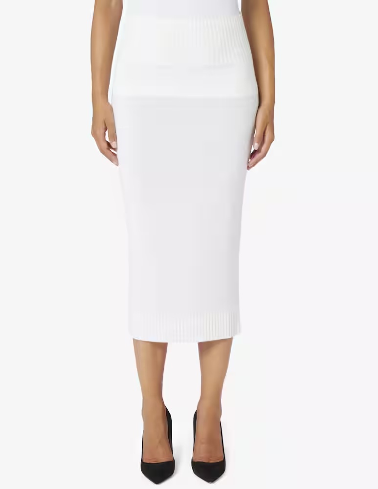 

Юбка миди из мелка Max Mara Leisure, белый