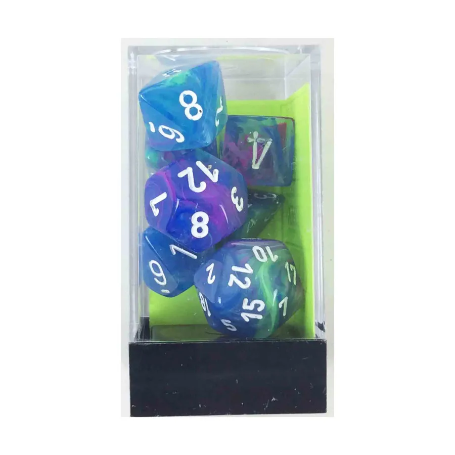

Поликомплект «Кувшинка» с белым (7), Dice - Festive - Poly Sets (Chessex)