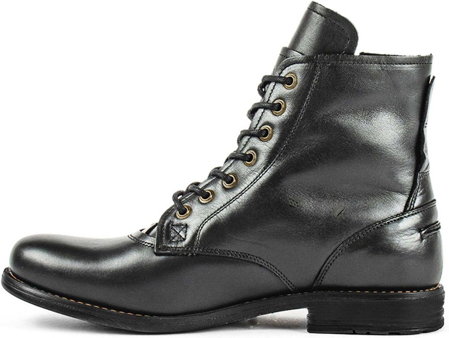 

Ботинки-чукка на шнуровке, удобные, нескользящие, на массивном каблуке, мотоциклетные ботинки, повседневные, классические, с боковой молнией, оксфордские ботинки Generic, черный