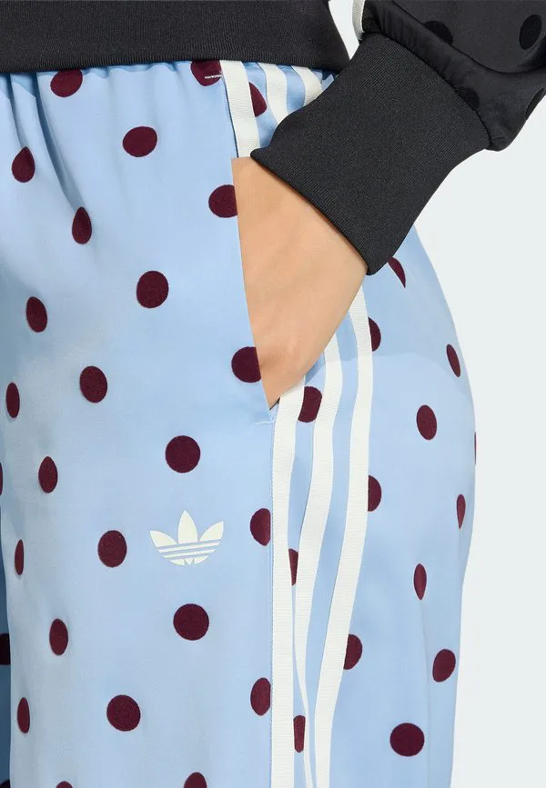 Брюки в горошек с широкими штанинами Adidas Originals, Clear Sky — фото 3