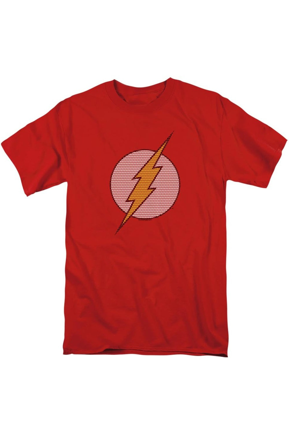 

Футболка с коротким рукавом для взрослых DC Comics Flash Flash Little Logos Gildan, красный