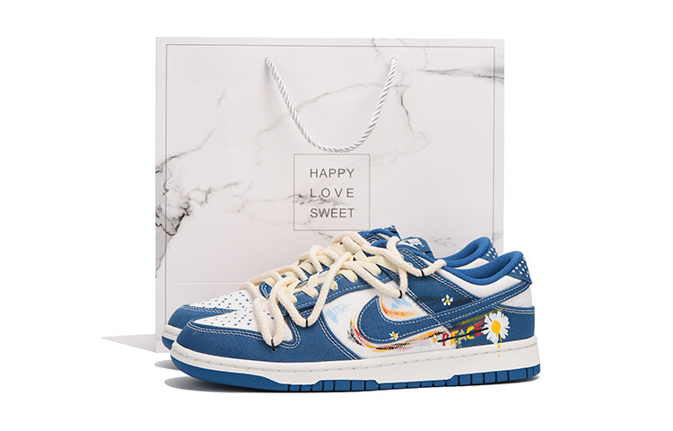 

Кроссовки Nike Dunk, синий/белый