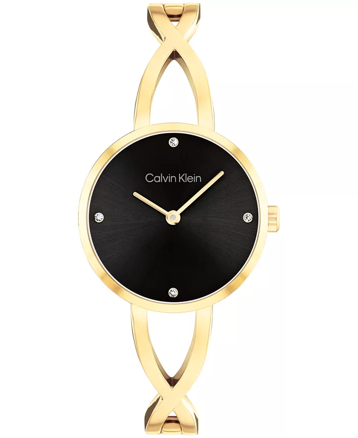 

Женские часы-браслет Sculpted Embrace с позолоченным корпусом из нержавеющей стали, 28 мм Calvin Klein