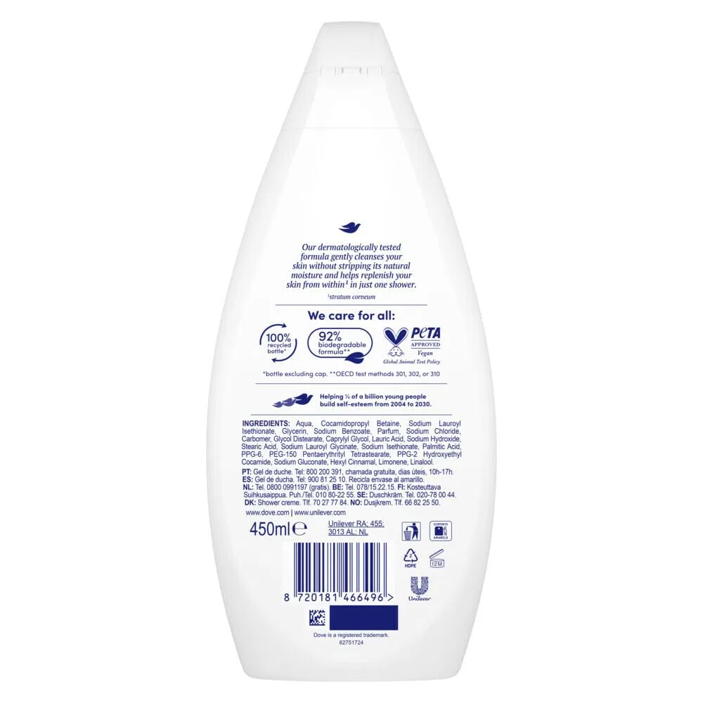 Набор гелей для душа Dove Hydrate, 6 x 450 мл Dove — фото 2