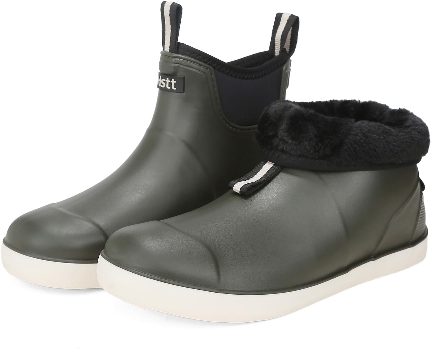 

Мужские ботинки, водонепроницаемые резиновые ботинки для сольной рыбалки, высокоэффективная обувь Челси для садоводства, рыбалки, катания на лодках, кемпинга и парусного спорта Lezzglt, темно-зеленый