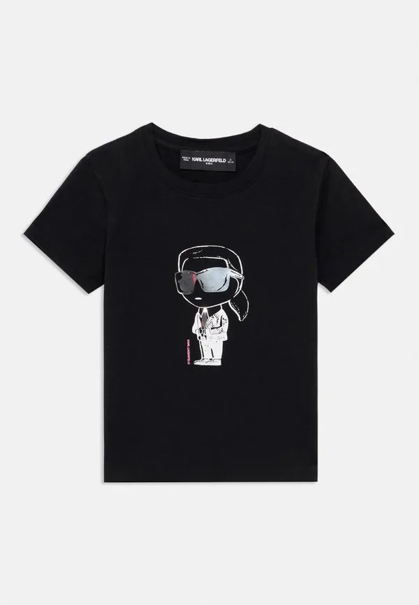 Футболка с принтом Karl Lagerfeld Kids, Black