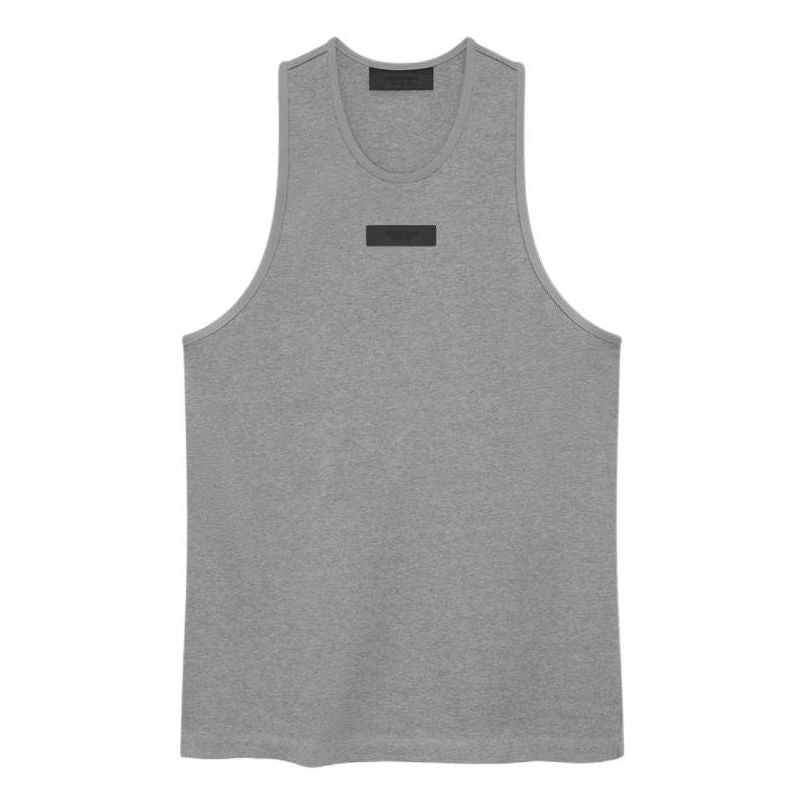 

Топ Fear of God Essentials Tank Top 'Dark Heather Oatmeal' 125SP242043F, серый