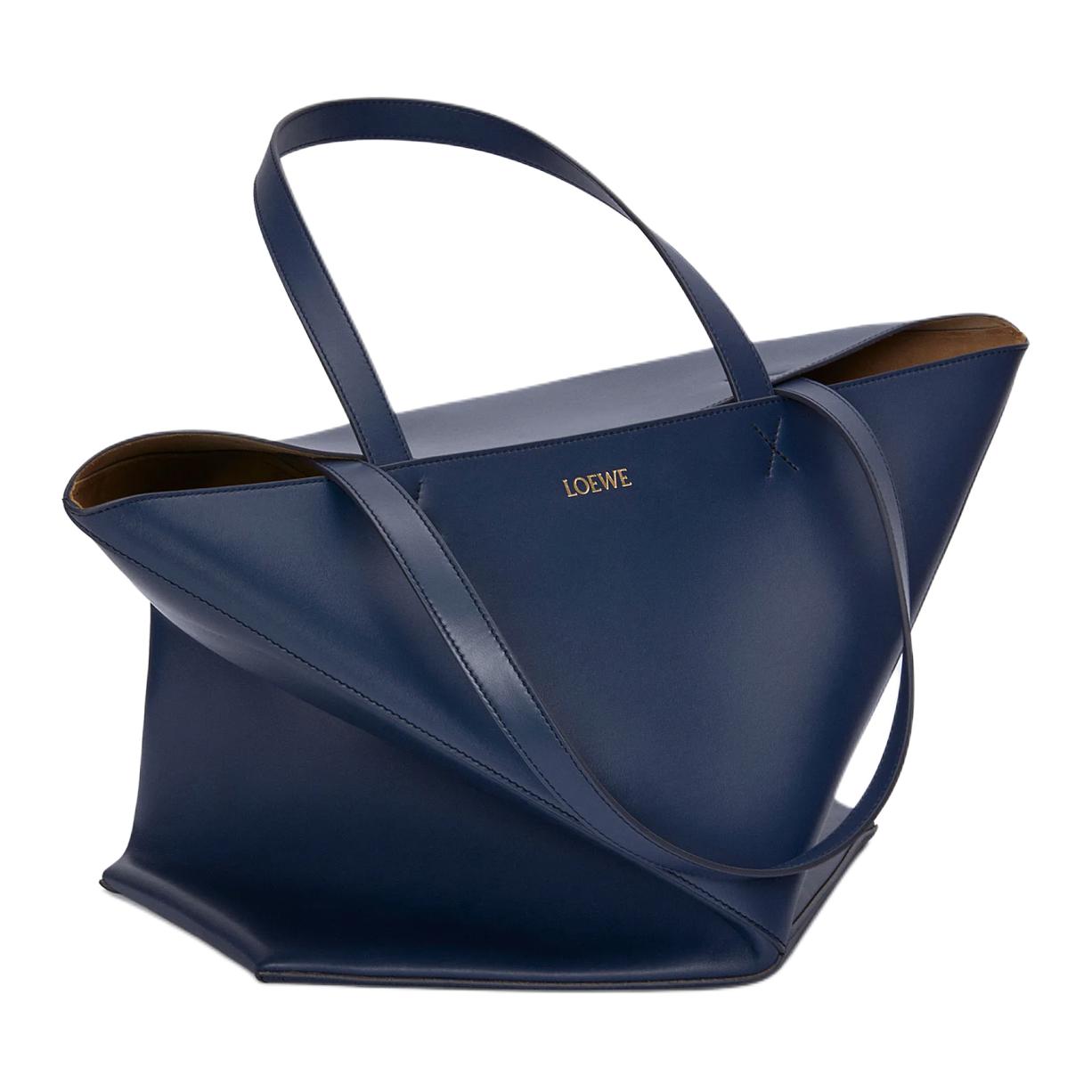 LOEWE Блестящая кожаная сумка-шоппер из коровьей кожи — фото 3