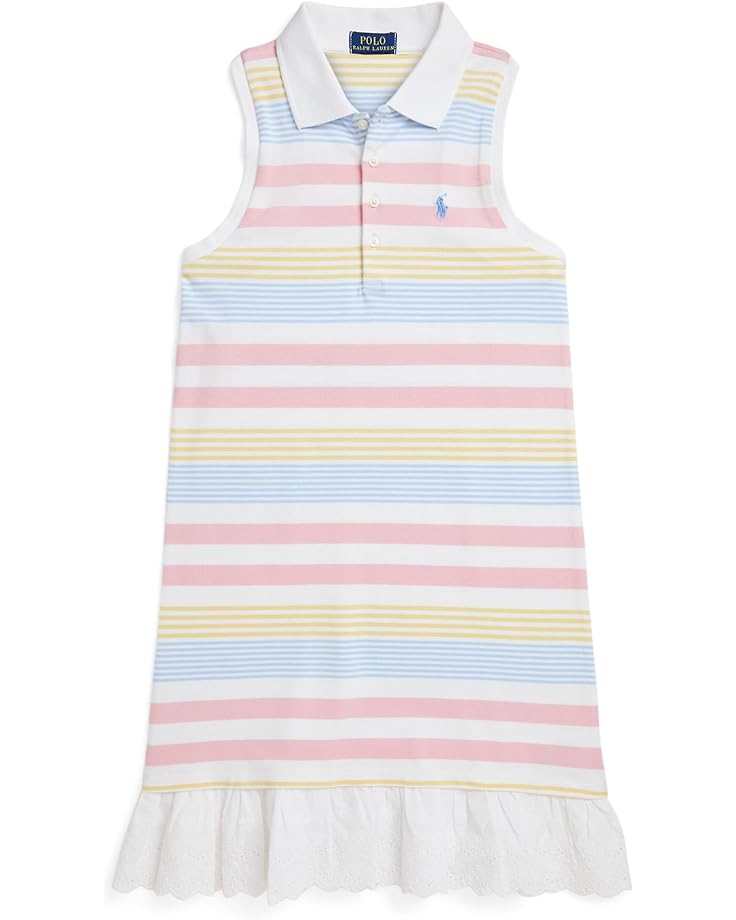 

Платье Polo Ralph Lauren Kids Striped Stretch Mesh Polo Dress, цвет Beatrice Pastel Stripe