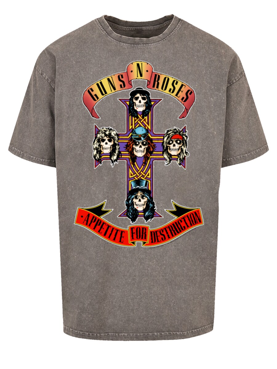 

Рубашка F4NT4STIC GunsnRoses Appetite For Destruction, темно-серый