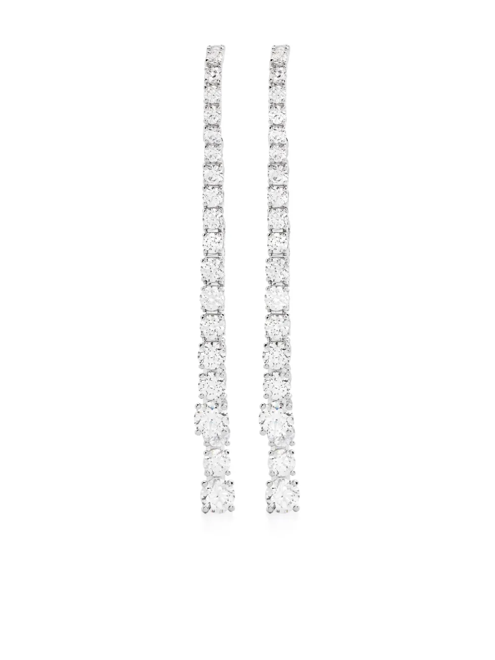 

Серьги-подвески Matrix Swarovski, серебяный