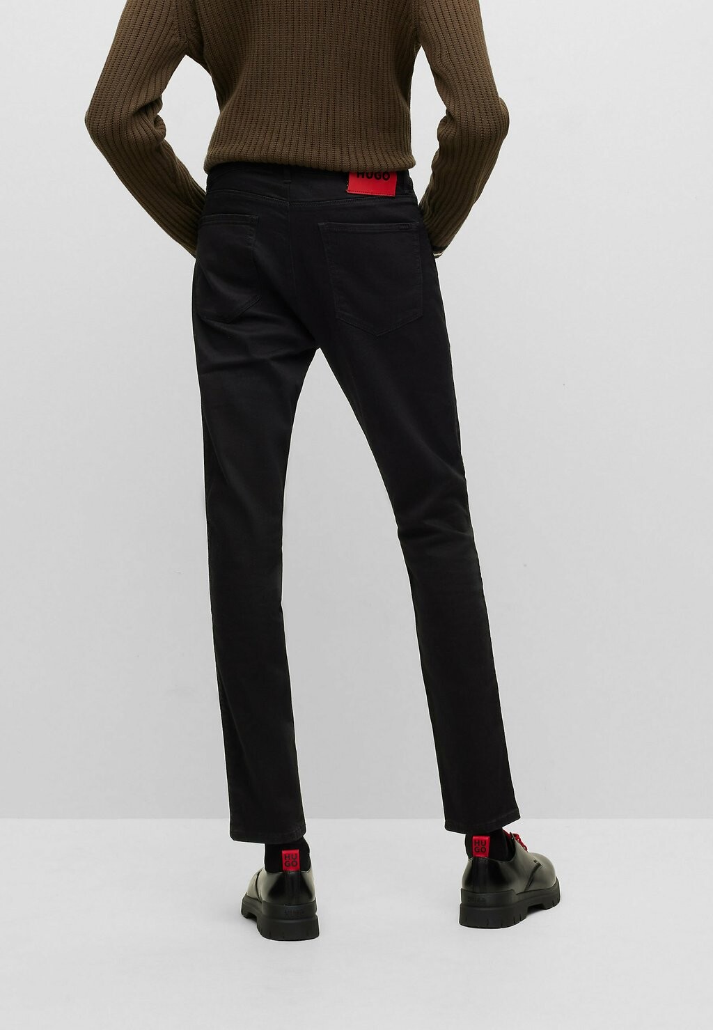 

Джинсы слим Skinny Fit Jeans HUGO, черные