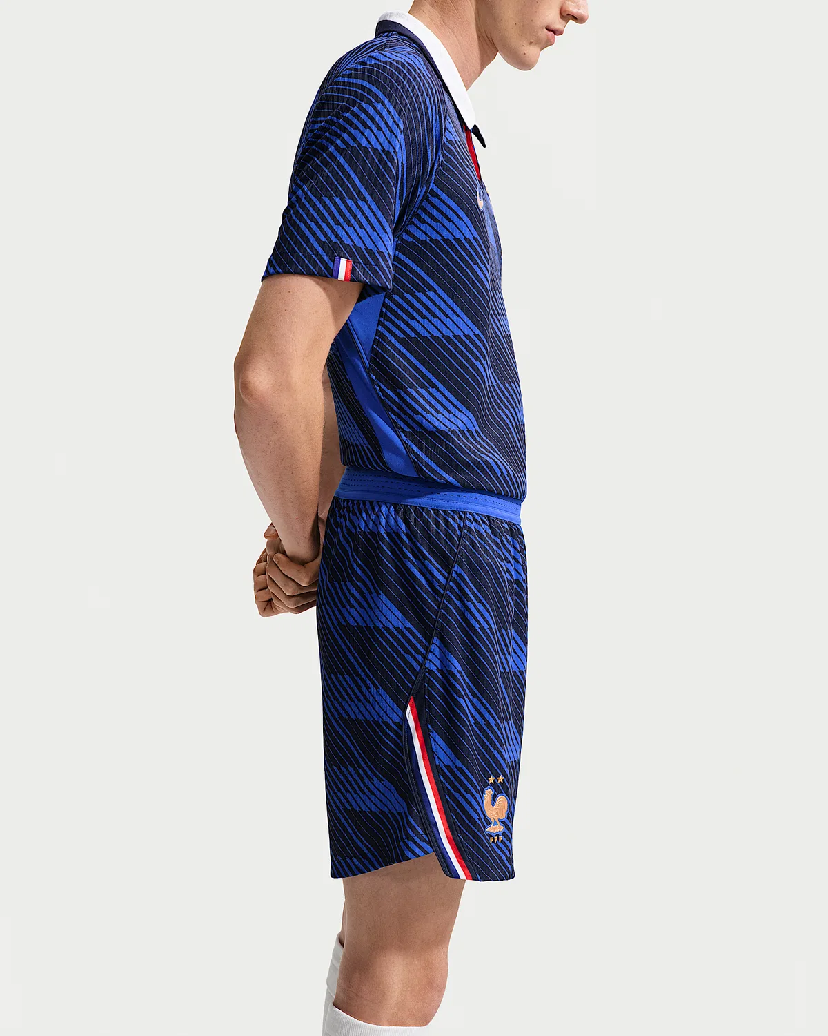 Мужские шорты Nike Dri-FIT Soccer Replica FFF 2026 Stadium Home, Game Royal/Blackened Blue/Metallic Copper — фото 3