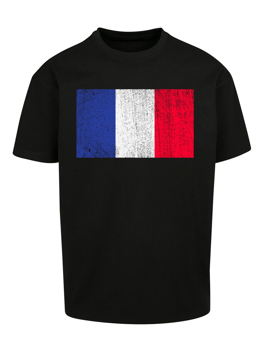 

Рубашка F4NT4STIC France Frankreich Flagge distressed, черный