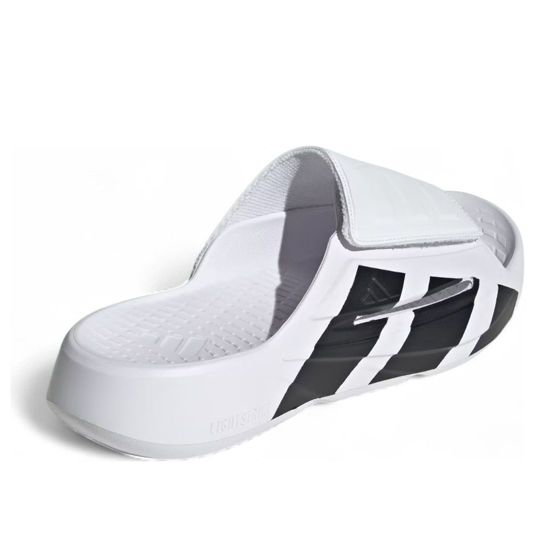 Шлепанцы Adidas Lightblaze 'White Black' — фото 4