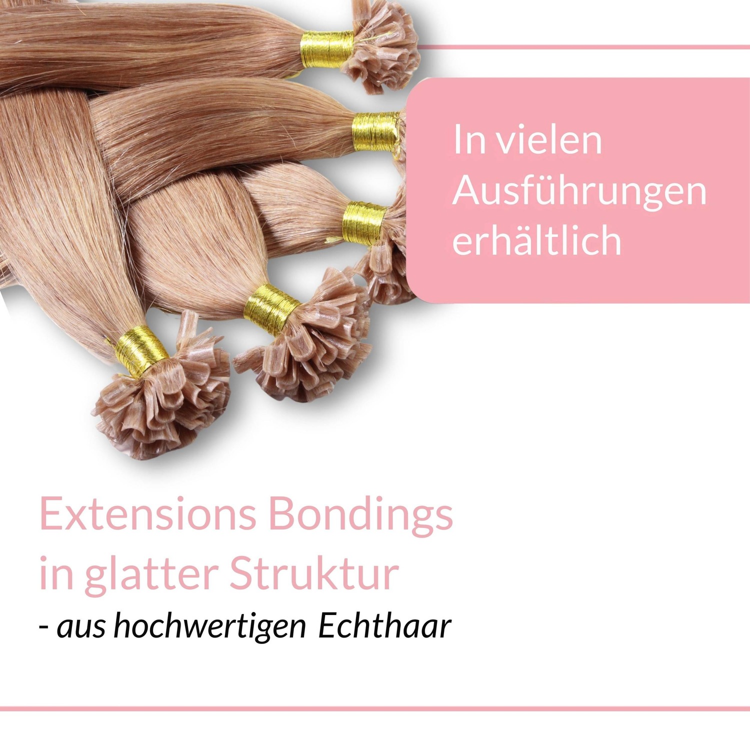 Накладные волосы bonding extensions echthaar #8/01 hellblond natur-asch 1g Hair2Heart, количество 25 шт. — фото 3