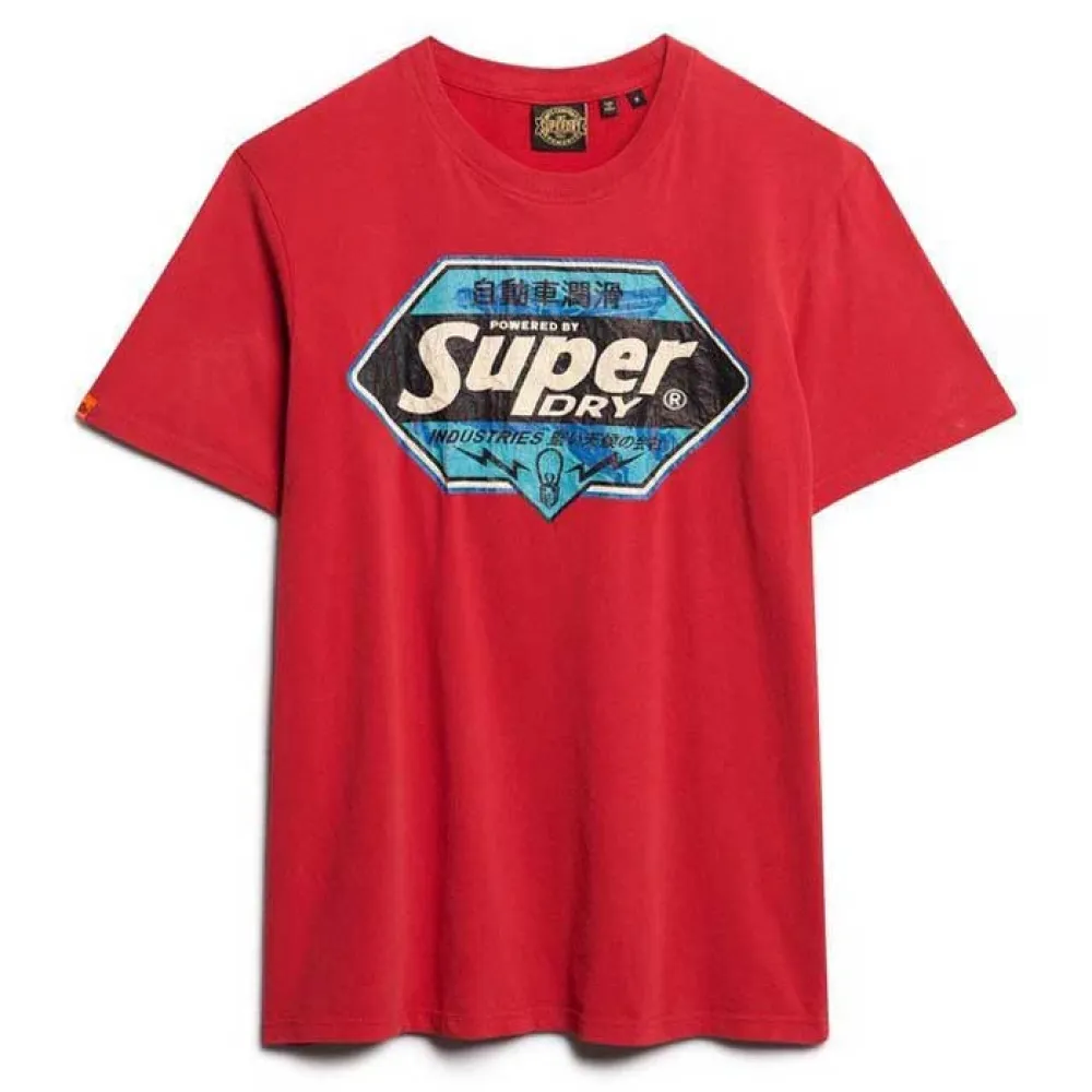 

Футболка с коротким рукавом Superdry Gasoline Graphic Relaxed, красный