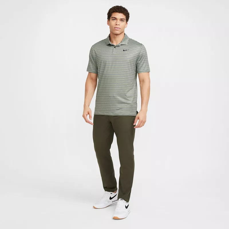 

Мужская футболка-поло в полоску Nike Dri-FIT Tour, цвет Jade Horizon