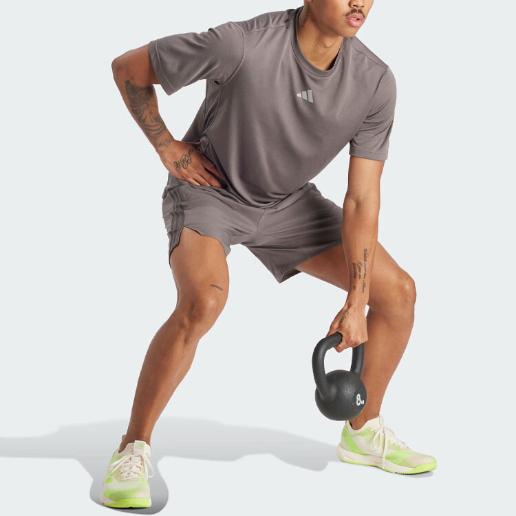 Футболка Hiit мужская серая Adidas, серый — фото 4