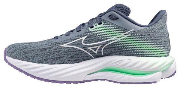 Кроссовки Mizuno Wave Inspire 21, женские, сине-зеленые — фото 2
