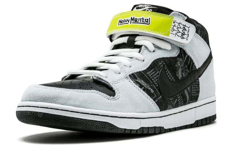 Nike Dunk Mid Heavy Mental, черно-белый — фото 3