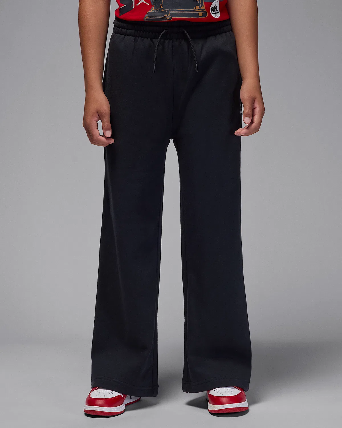 Детские открытые флисовые штаны Jordan Brooklyn Essentials, Black