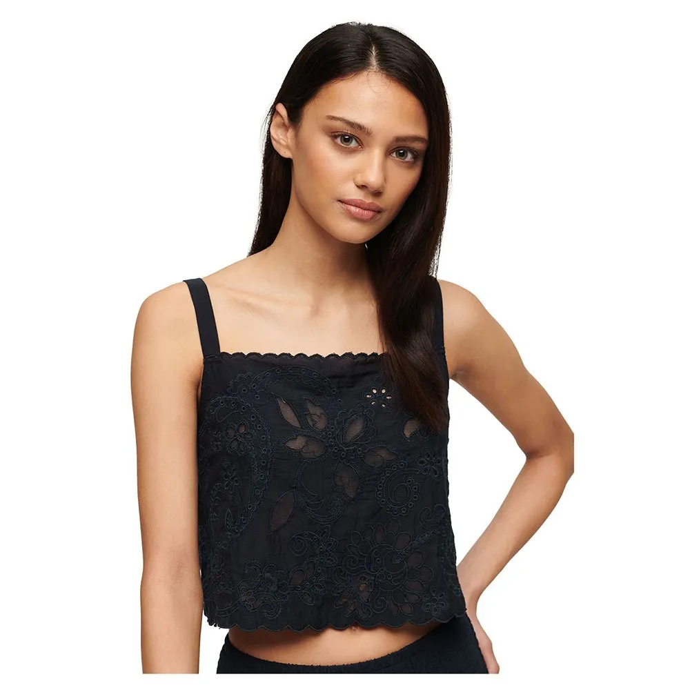 

Блуза Superdry Ibiza Embroidered Cami, синий