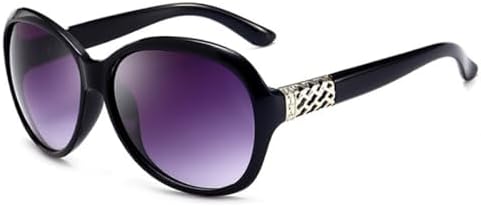 

Винтажные солнцезащитные очки большого овального размера 2027 года для женщин, ретро-очки в крупной оправе, модные женские солнцезащитные очки с градиентным круглым оправом MTZJH, Black