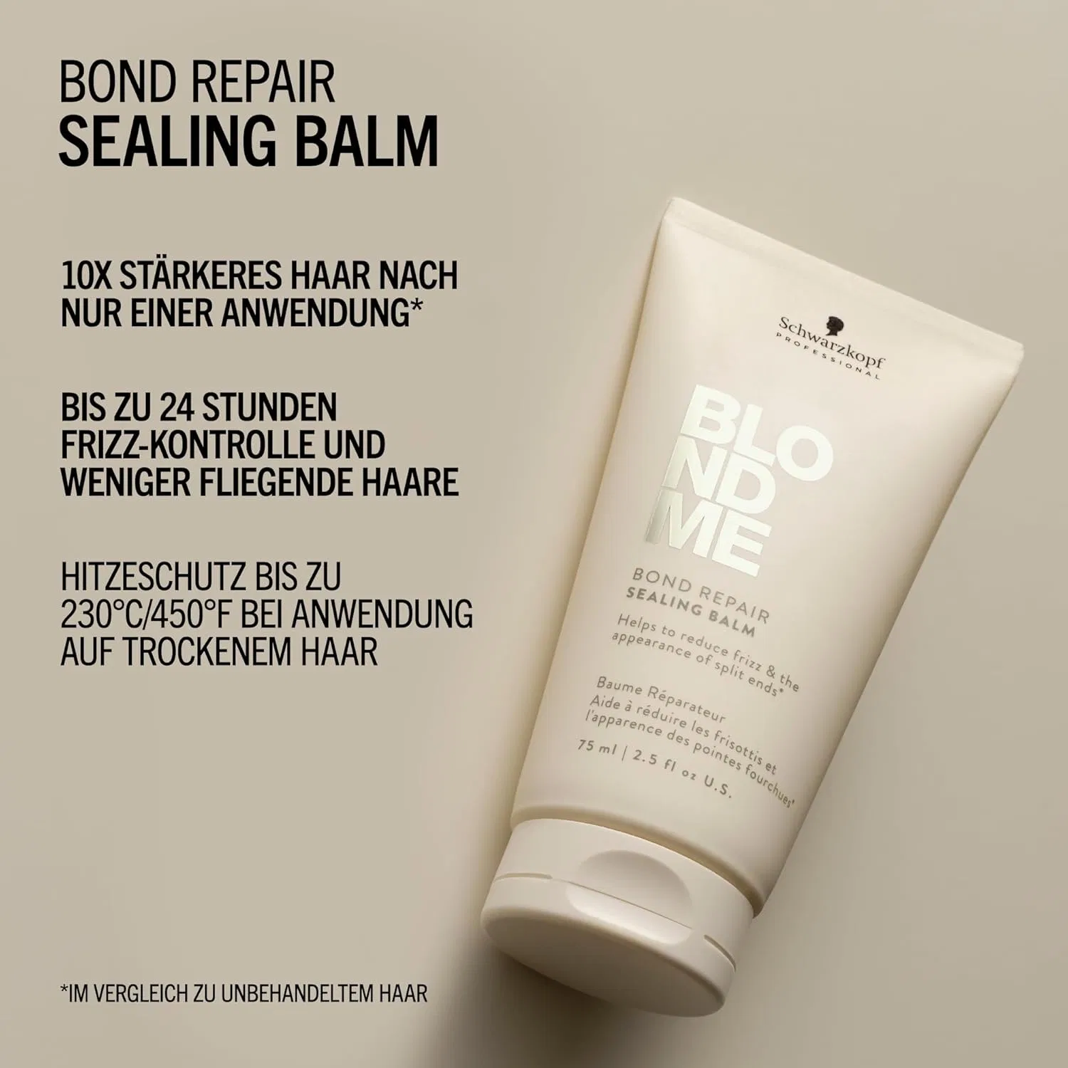 Несмываемый бальзам для восстановления и защиты блонда «Blonde Bond Repair Sealing Balm» 75 мл от Schwarzkopf Professional Blondme — фото 3