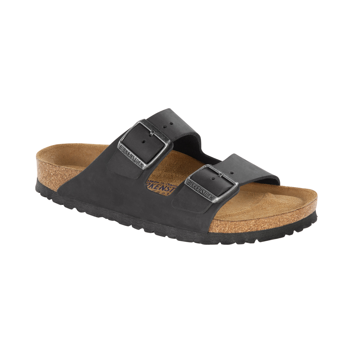 

Мюли Birkenstock Arizona Weichbettung Fettleder, черный