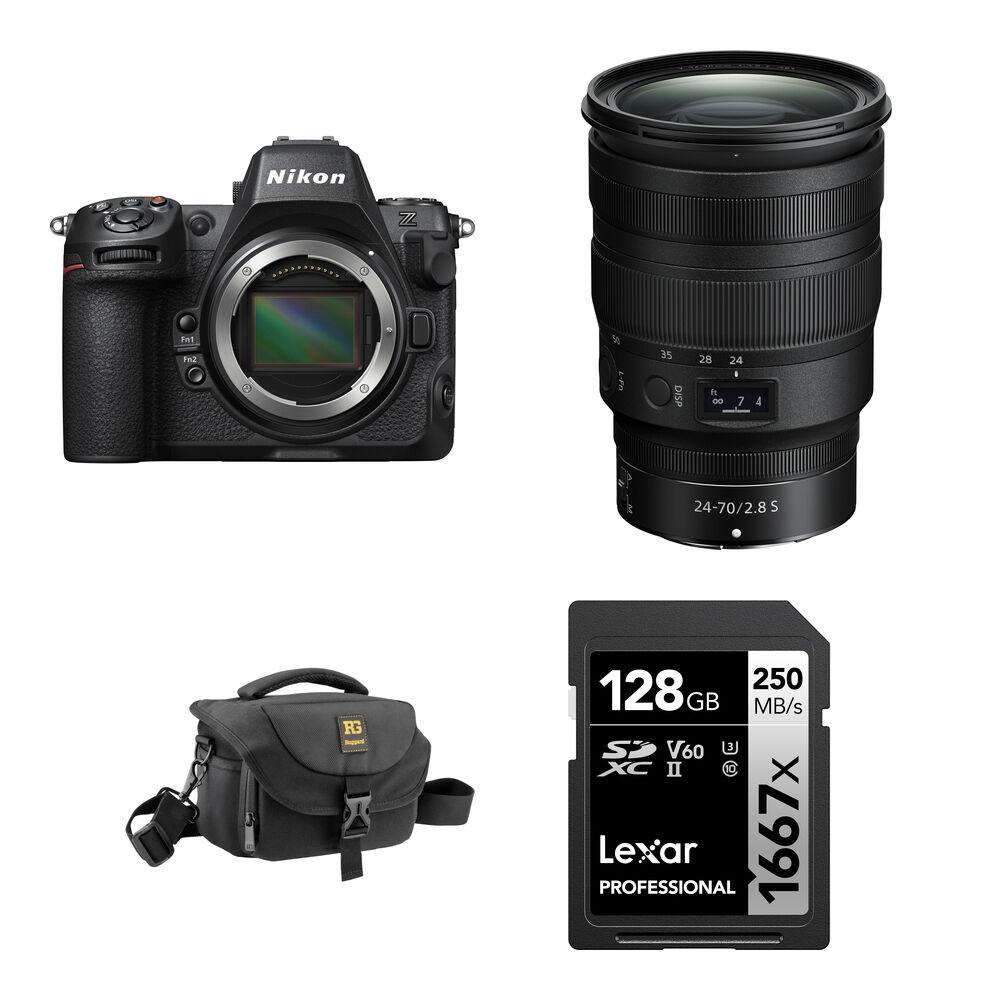 

Беззеркальная камера Nikon Z8 Mirrorless Camera with 24-70mm f/2.8 Lens and Basic