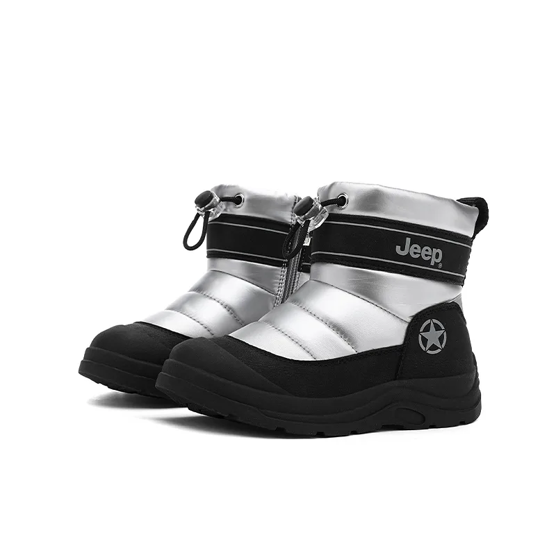 Водоотталкивающие утепленные нескользящие ботинки для детей Jeep, Obsidian Black/Rose Pink (Fleece-Lined) — фото 4